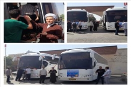 آئین بدرقه اردوی فرهنگی و زیارتی دانشجویی به مشهد مقدس در دانشگاه بناب برگزارشد