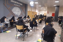 بازدید رئیس دانشگاه بناب از  حوزه های برگزاری آزمون سراسری در دانشگاه بناب