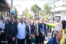 شرکت دانشگاهیان بناب در راهپیمایی «بشارت نصر» در حمایت از فلسطین